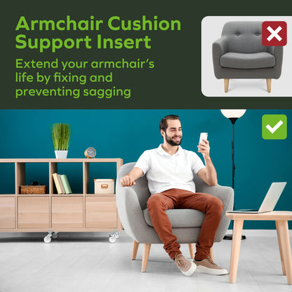 Heavy Duty Recliner Cushion Support Insert - 30"-32" x 19.7"