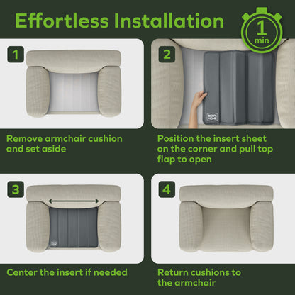 Heavy Duty Recliner Cushion Support Insert - 30"-32" x 19.7"