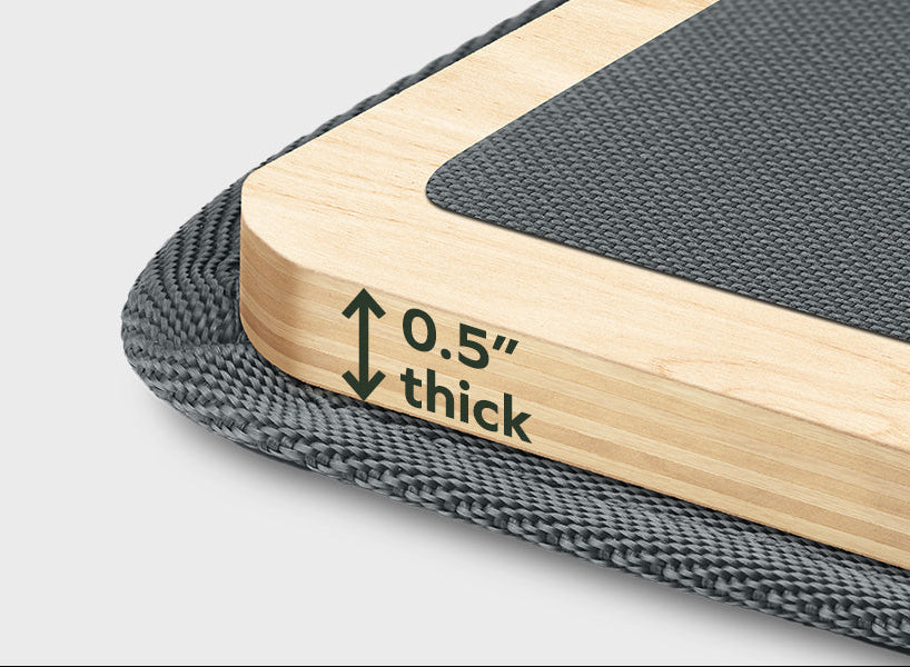 Half-inch solid wood